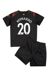 Manchester City Bernardo Silva #20 Babyklær Borte Fotballdrakt til barn 2022-23 Korte ermer (+ Korte bukser)